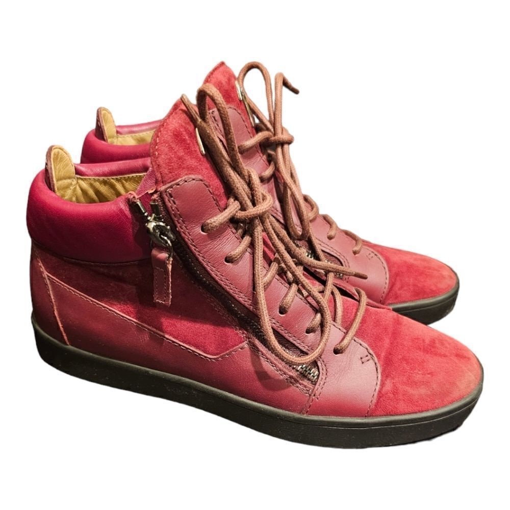 GIUSEPPE ZANOTTI Suede & Leather Sneakers - Size 37 1/2